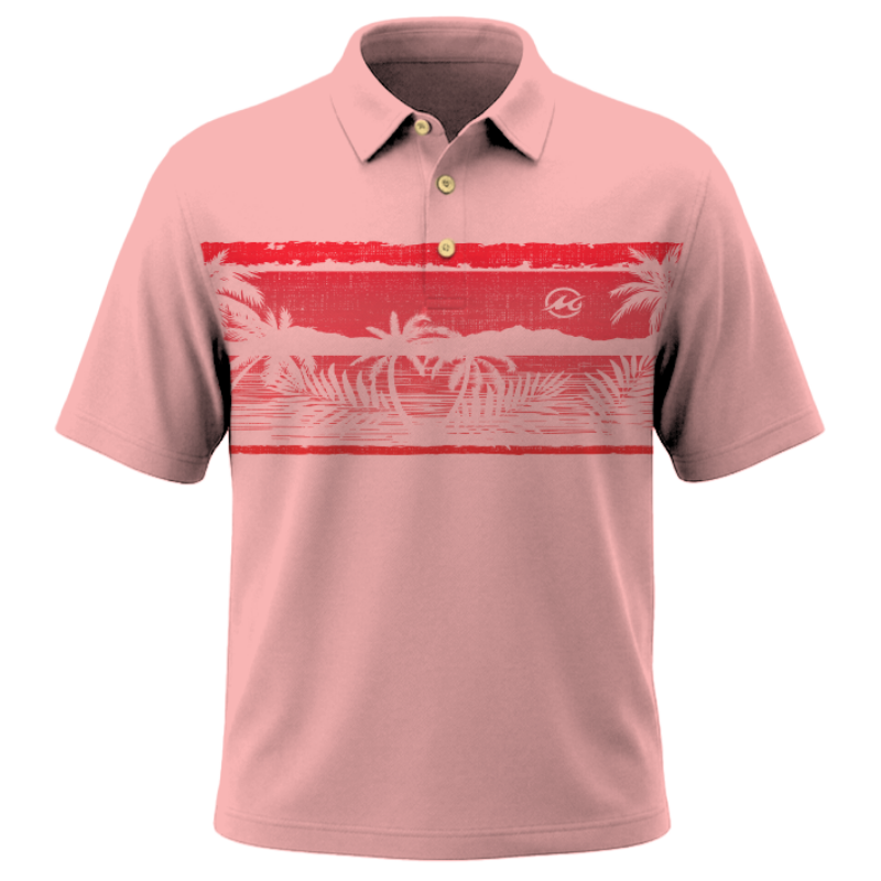 Men's Coastal Polo Rustic Sunset Band