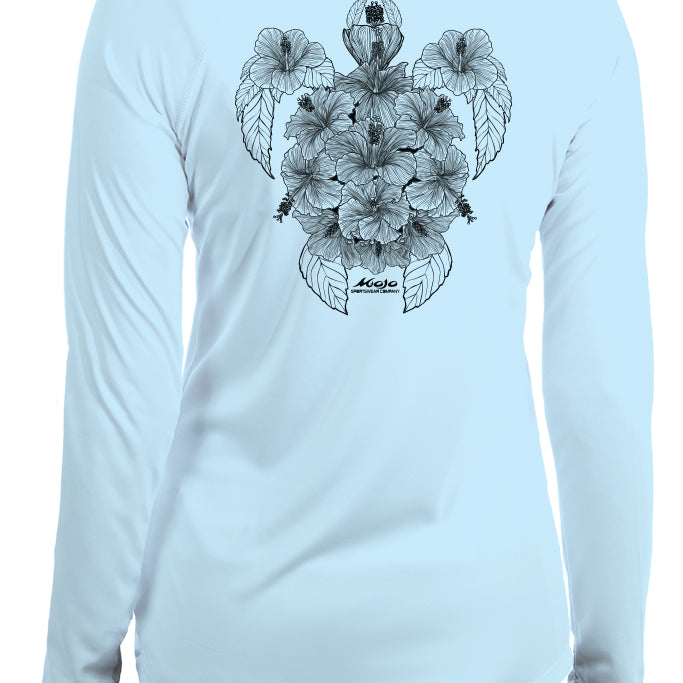 Hibiscus Turtle Chica Costera - Mojo Sportswear Company