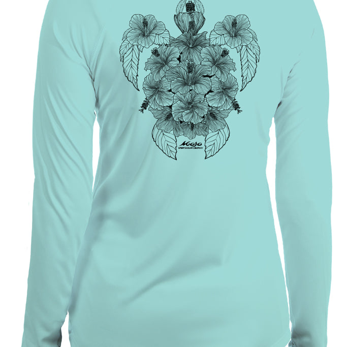 Hibiscus Turtle Chica Costera - Mojo Sportswear Company