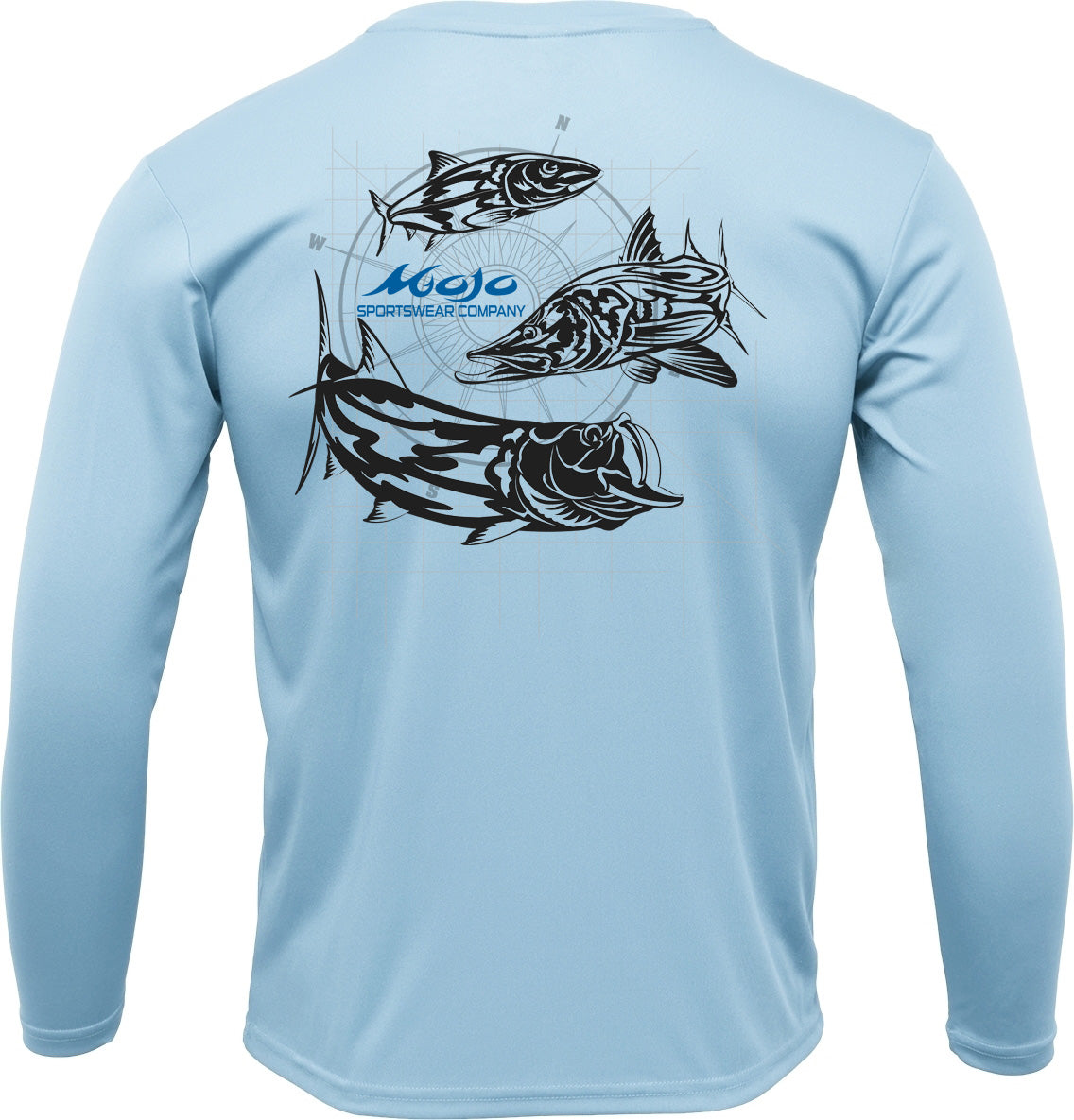 Men's SoWAL Sun Jersey Tribal Inshore Compass Long Sleeve