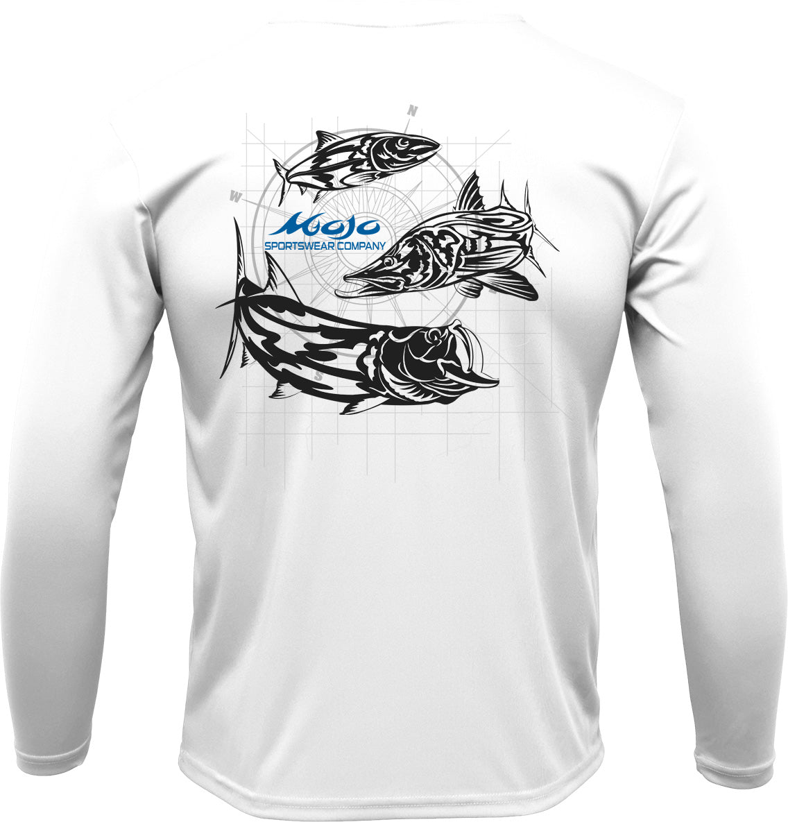 Men's SoWAL Sun Jersey Tribal Inshore Compass Long Sleeve