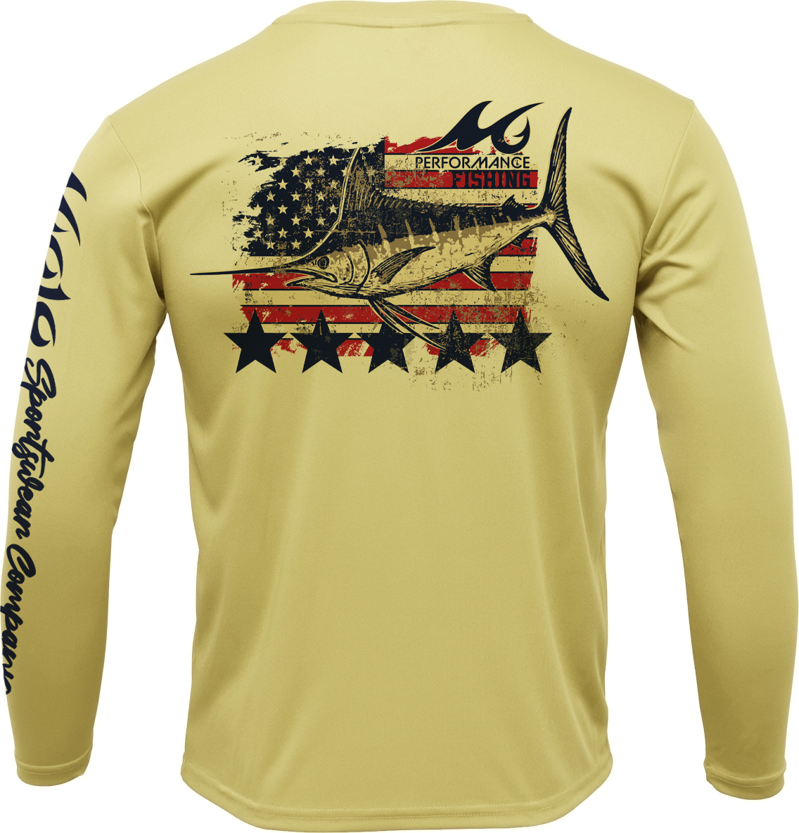 Men's Wireman Patriotic Marlin Long Sleeve
