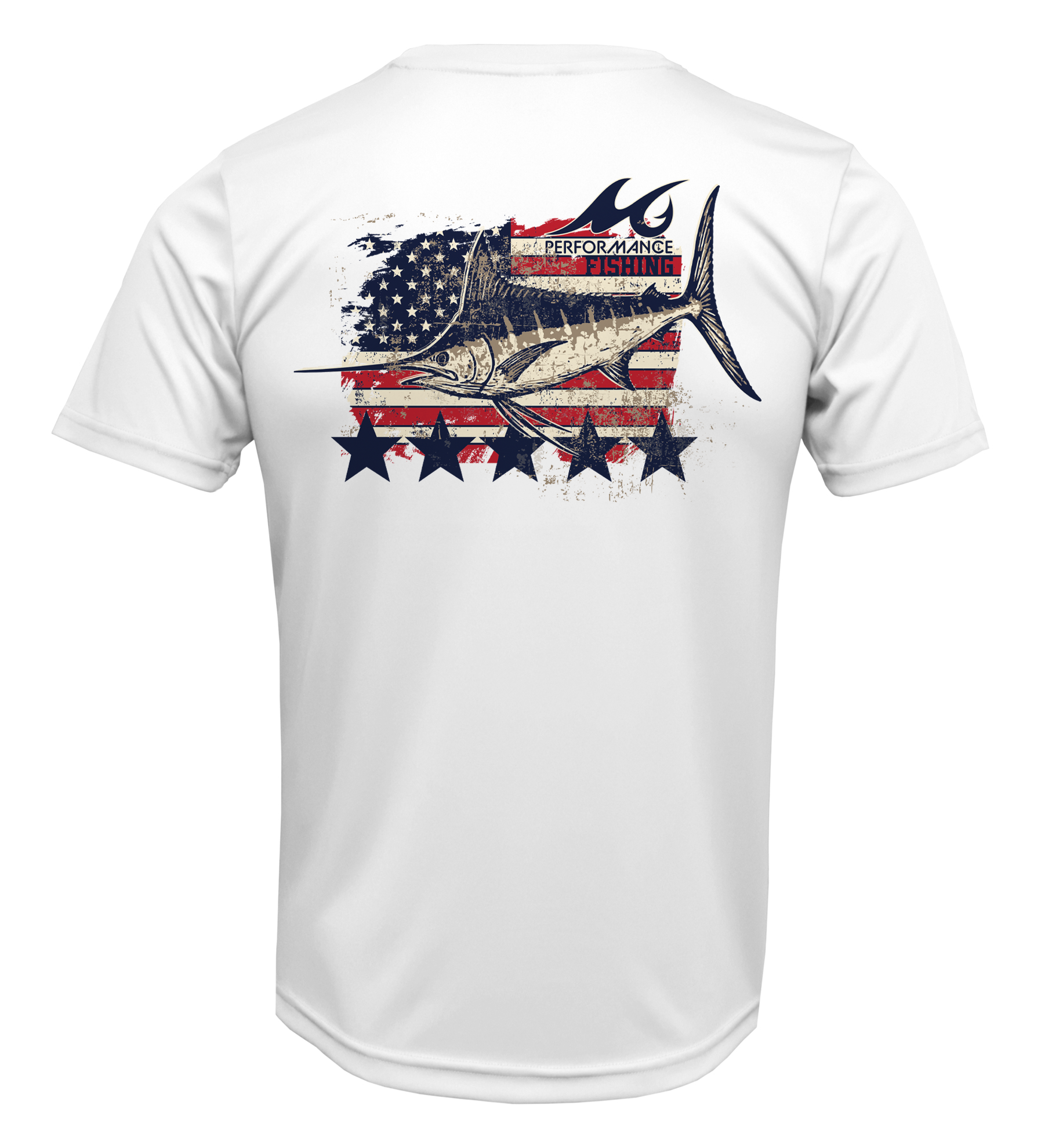 Men's Wireman Patriotic Marlin Short Sleeve